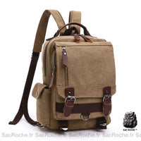 Sac à dos vintage en toile Canvas - Sac Roche ™