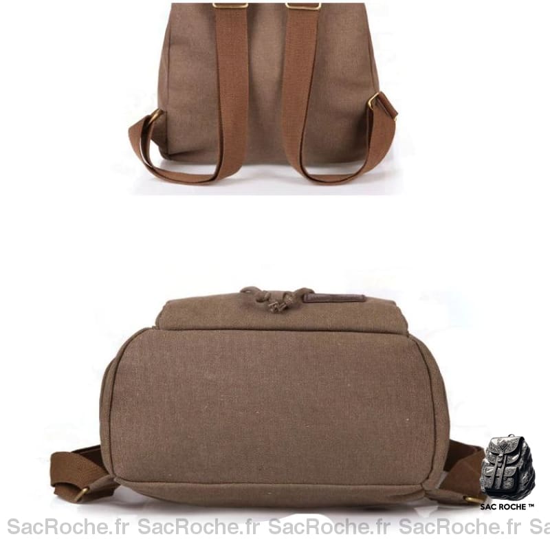 Sac À Dos Vintage En Toile Femme