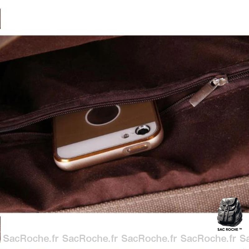 Sac À Dos Vintage En Toile Femme