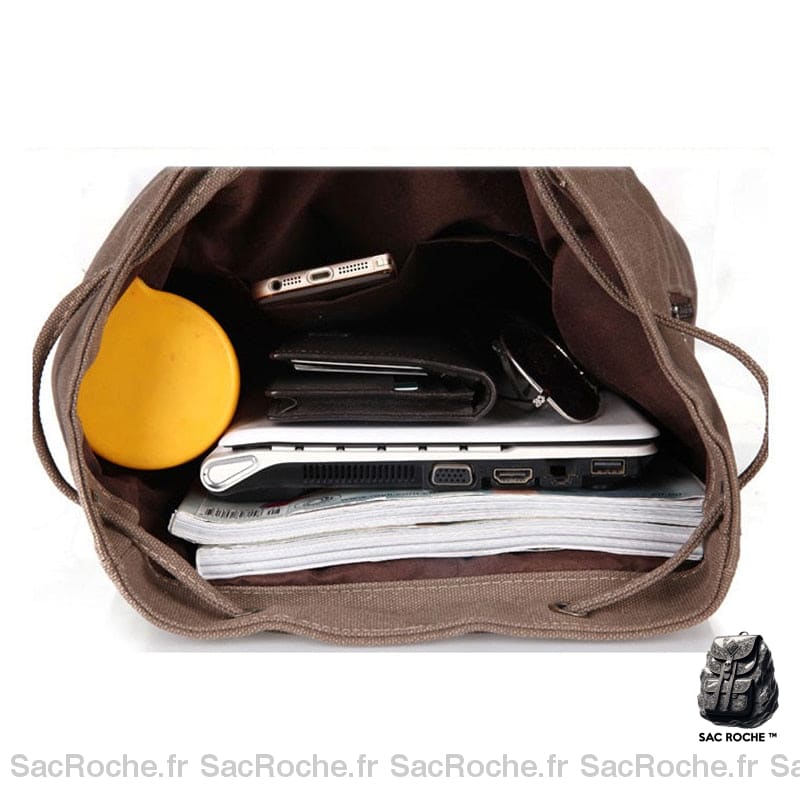 Sac À Dos Vintage En Toile Femme