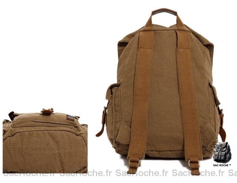 Sac À Dos Vintage En Toile Homme