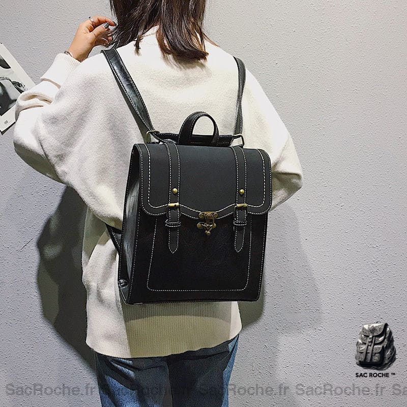 Sac À Dos Vintage Femme Cuir Pu