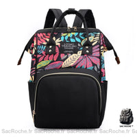 Sac à dos vintage femme noir - Sac Roche ™