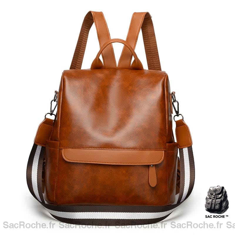 Sac À Dos Vintage Mini Marron Petit Femme
