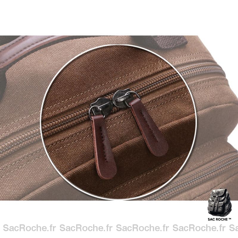 Sac À Dos Vintage Toile 3 Compartiments Homme Sac Dos Vintage