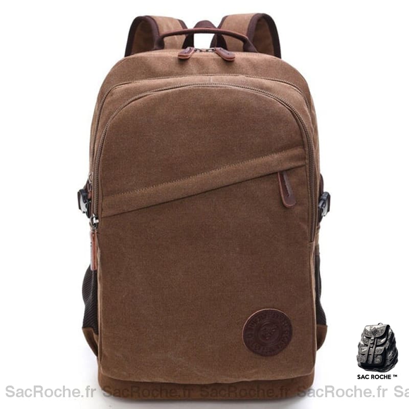 Sac À Dos Vintage Toile 3 Compartiments Homme Sac Dos Vintage