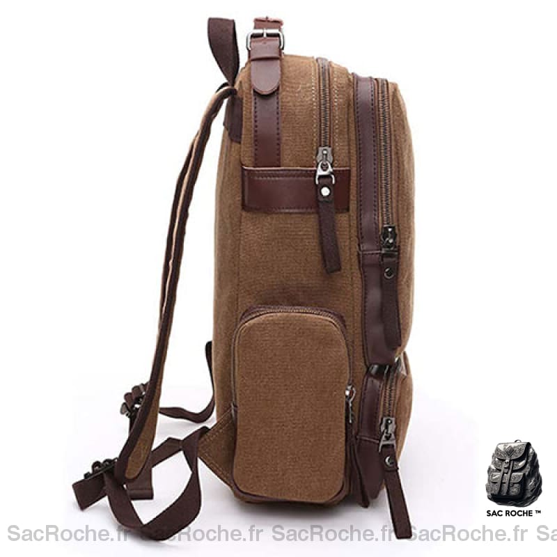 Sac À Dos Vintage Toile Homme Polyvalent Sac Dos Vintage