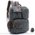 Sac à Dos Vintage Toile Multipoche Homme - modèle Gris - Sac Roche ™