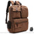 Sac à Dos Vintage Toile Multipoche Homme - modèle Marron - Sac Roche ™