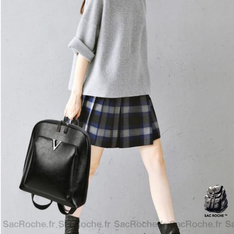 Sac À Dos Vintage V En Mini Format Femme