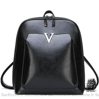 Sac à dos vintage V en mini format - modèle Noir - Sac Roche ™