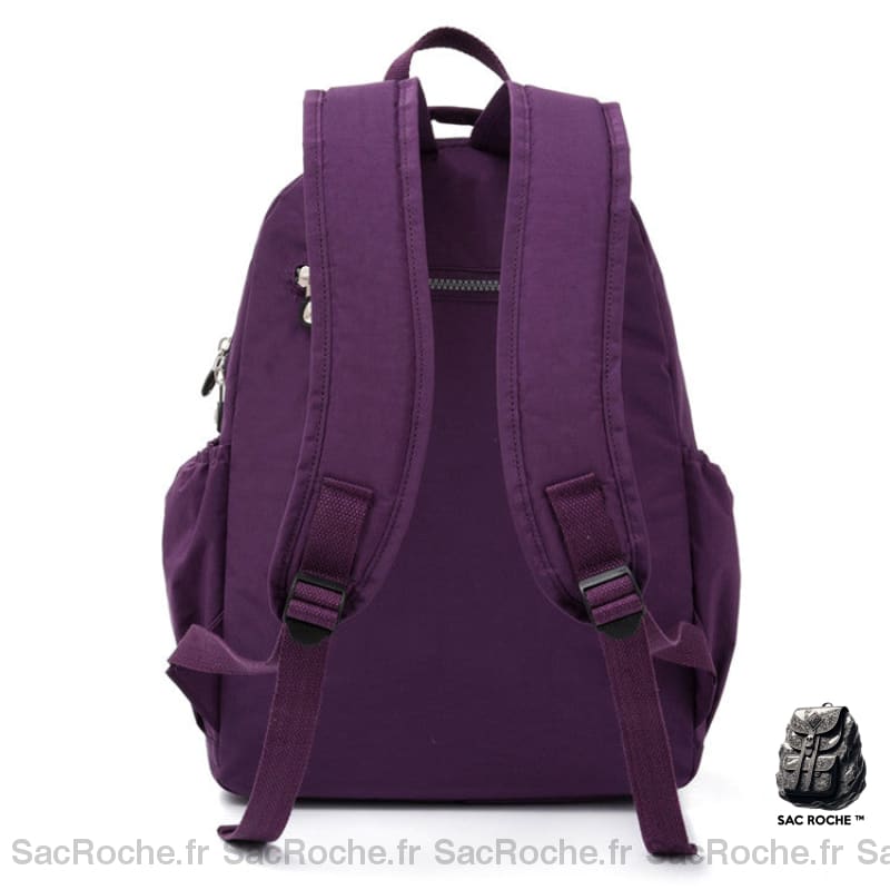 Sac À Dos Violet Femme 2 Compartiments Dos Femme