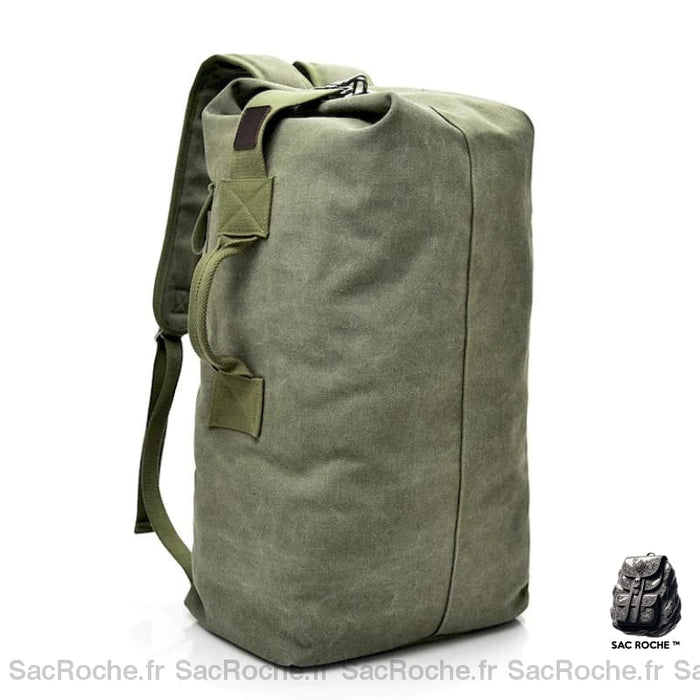 Sac À Dos Voyage 40L Vert / Moyen 26X45X20Cm Sac En Toile