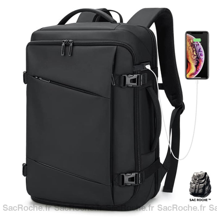 Sac À Dos Voyage Avec Compartiment Chaussures Noir