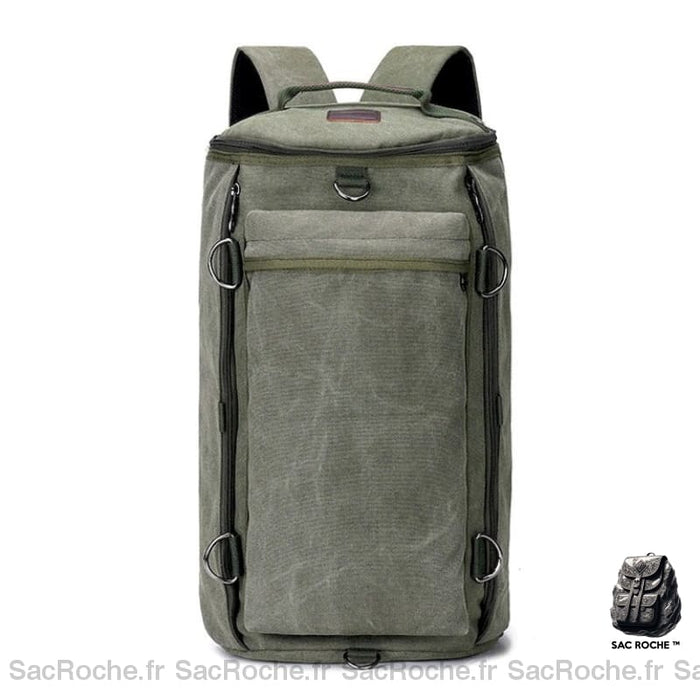 Sac À Dos Voyage Bandoulière Vert / 51X27X27Cm Sac