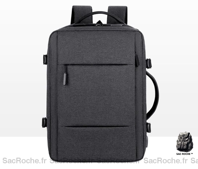 Sac À Dos Voyage Ergonomique Gris Foncé Homme
