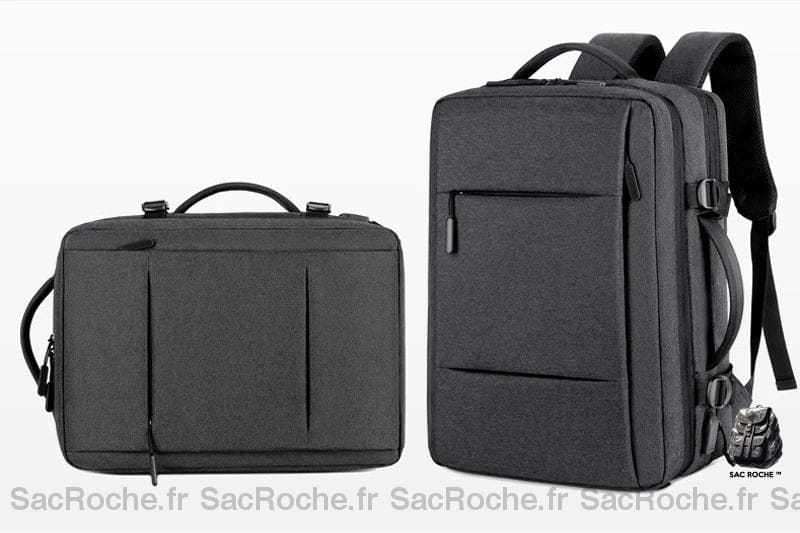 Sac À Dos Voyage Ergonomique Gris Foncé Homme