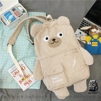 Sac à dos voyage hiver style ours - modèle Blanc - Sac Roche ™