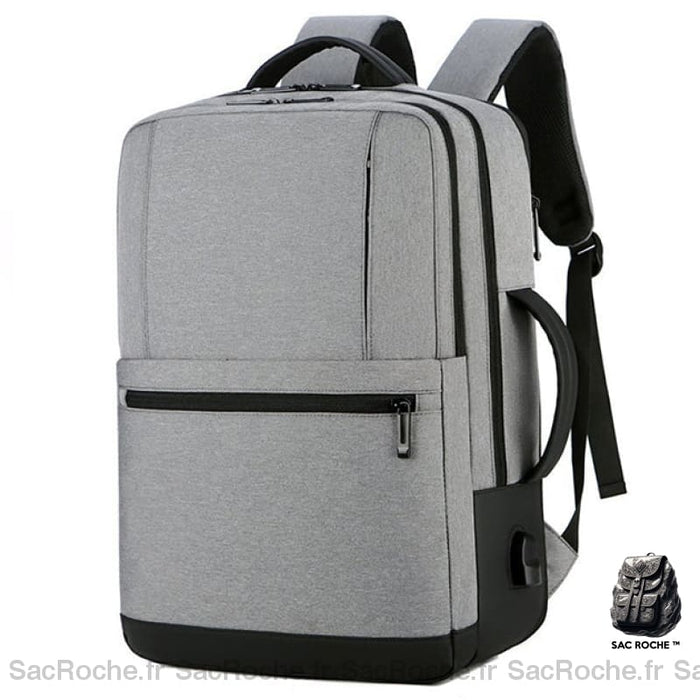Sac À Dos Voyage Homme Extensible Gris Clair Sac A Dos Ordinateur