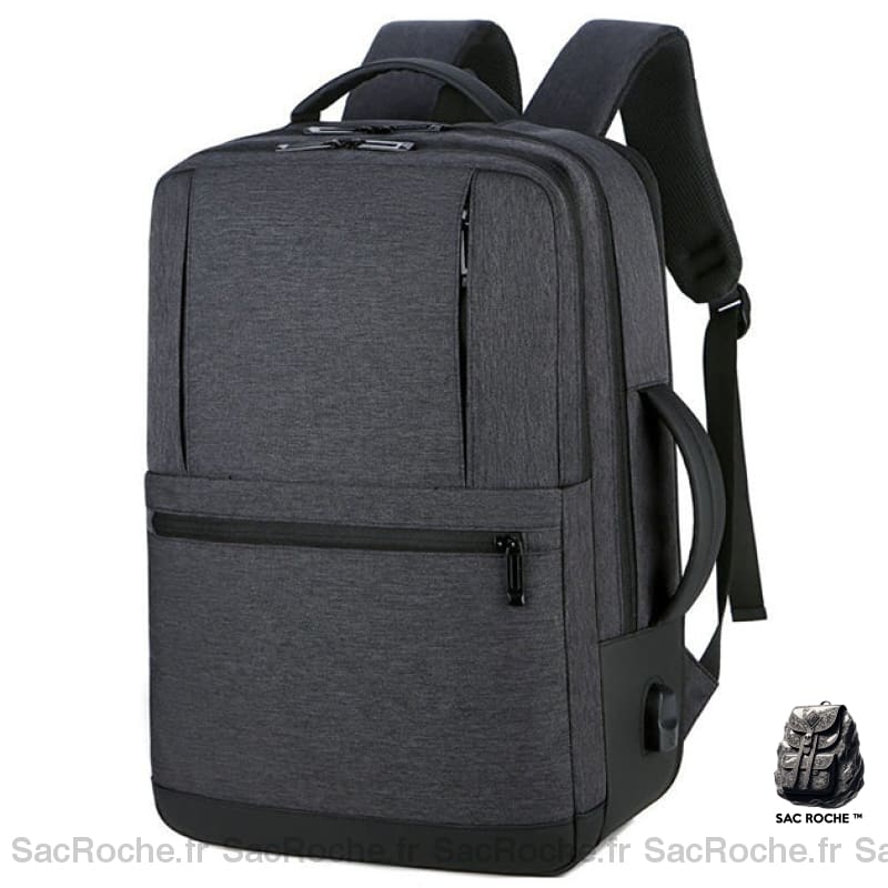 Sac À Dos Voyage Homme Extensible Gris Foncé Sac A Dos Ordinateur
