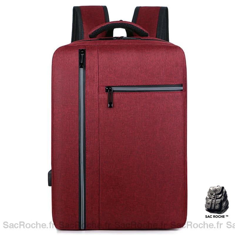 Sac À Dos Voyage Ouverture Grand Angle Rouge Sac A Dos Ordinateur