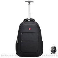 Sac À Dos Voyage Roulettes - Ordinateur 15 Noir Dos Voyage