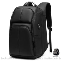 Sac À Dos Voyage Solide Et Imperméable Noir Dos Voyage