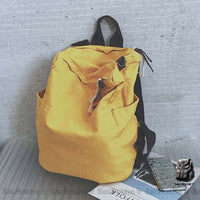 Sac à dos voyage toile - modèle Jaune - Sac Roche ™