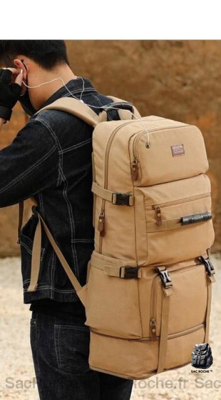 Sac À Dos Voyage Toile Militaire Homme