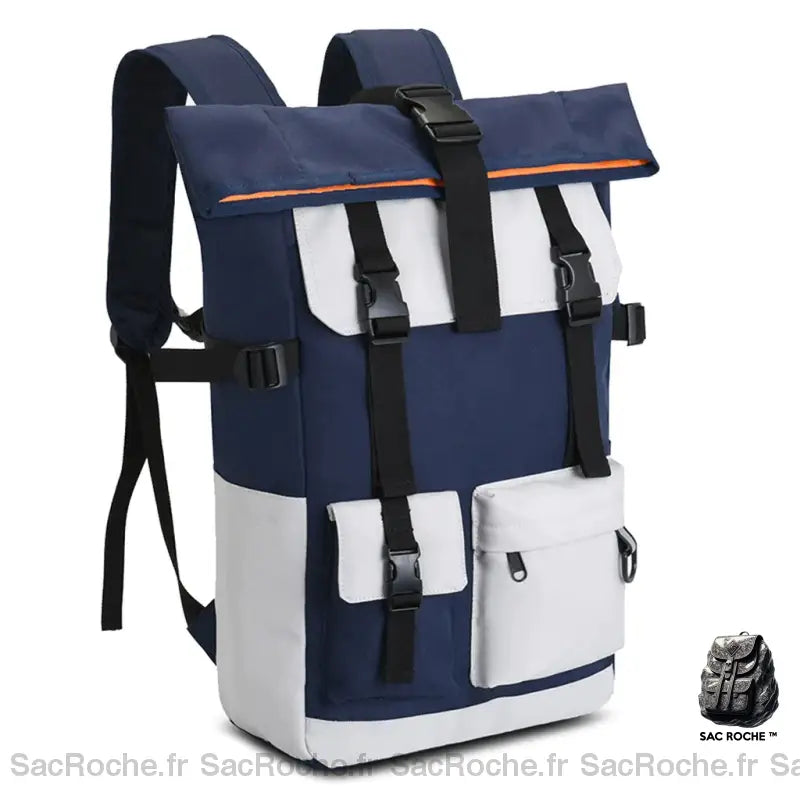 Sac À Dos Voyage Vintage Bleu Sac De