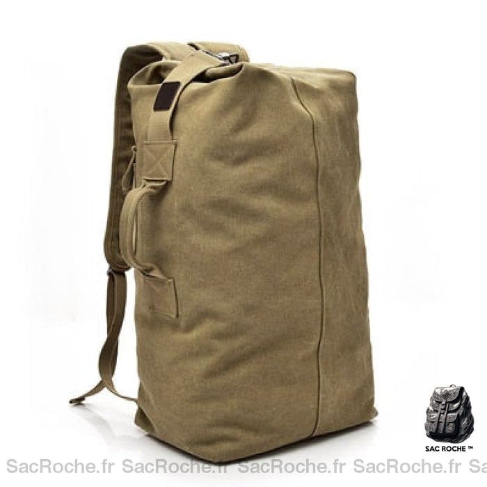 Sac à dos vintage de voyage - Camel, M - Sac de marin Sac à dos