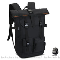 Sac à dos voyage vintage - modèle Noir - Sac Roche ™