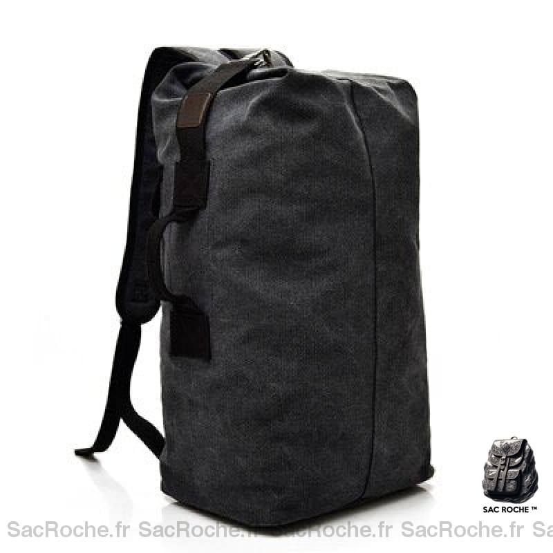 Sac à dos vintage de voyage - Noir, M - Sac de marin Sac à dos