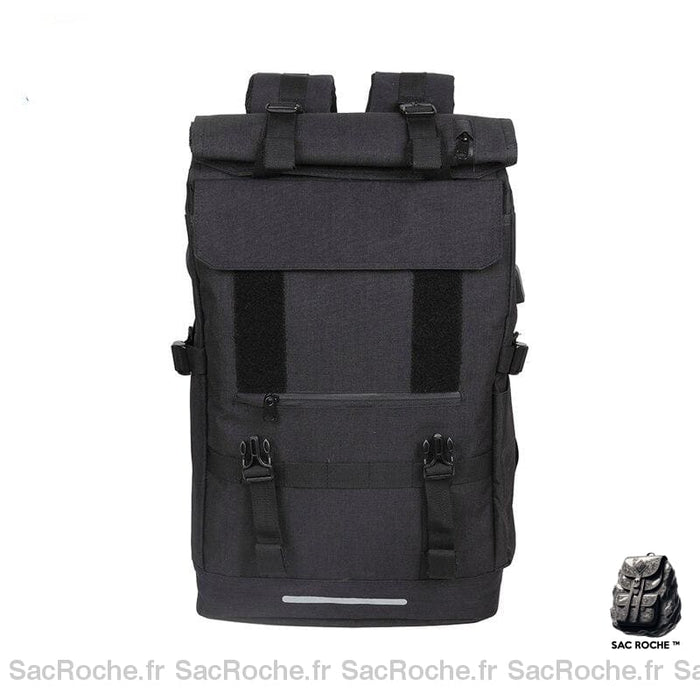 Sac à dos de voyage avec chargeur USB - Noir - Sac à dos pour ordinateur portable Sac à dos