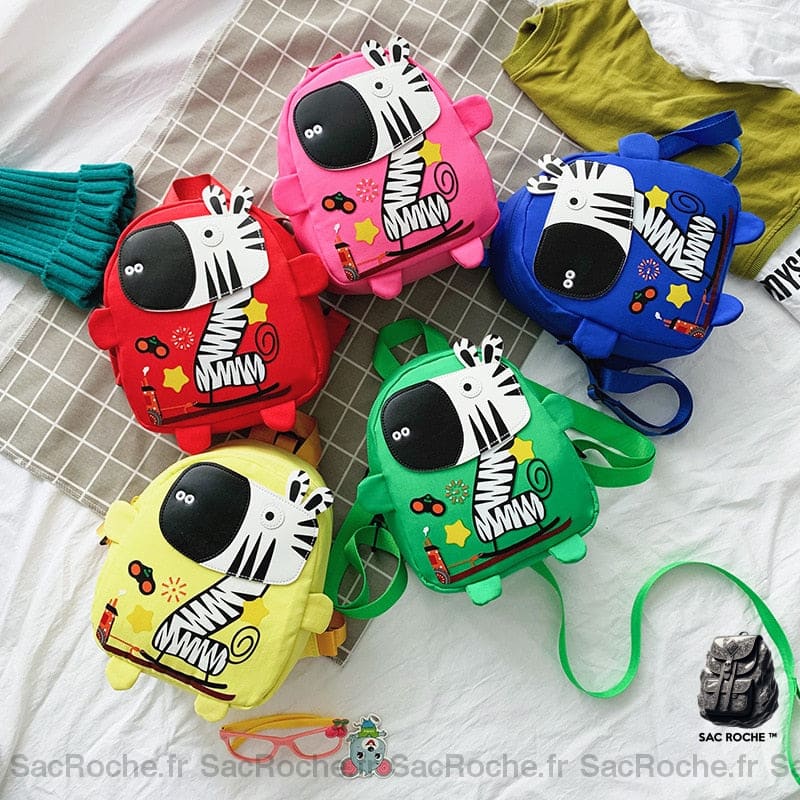 Sac À Dos Zèbre Coloré Maternelle Bébé