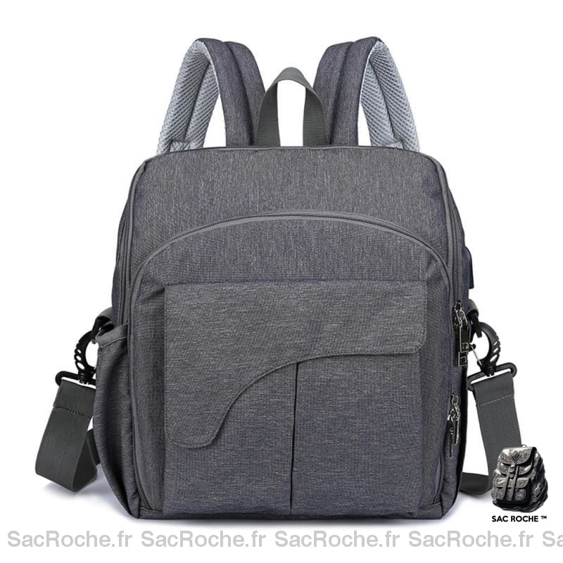 Sac À Langer Bébé Pratique Gris Sac Dos