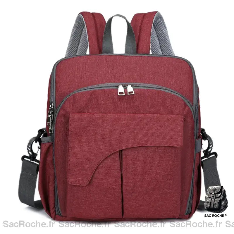 Sac À Langer Bébé Pratique Rouge Sac Dos