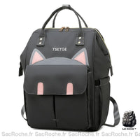 Sac à langer chat élégant - modèle Gris - Sac Roche ™