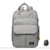 Sac À Langer Compartimenté Gris Clair Sac Dos