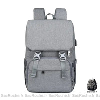 Sac à langer ergonomique confortable - modèle Gris clair - Sac Roche ™