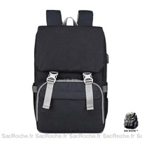 Sac à langer ergonomique confortable - modèle Noir - Sac Roche ™