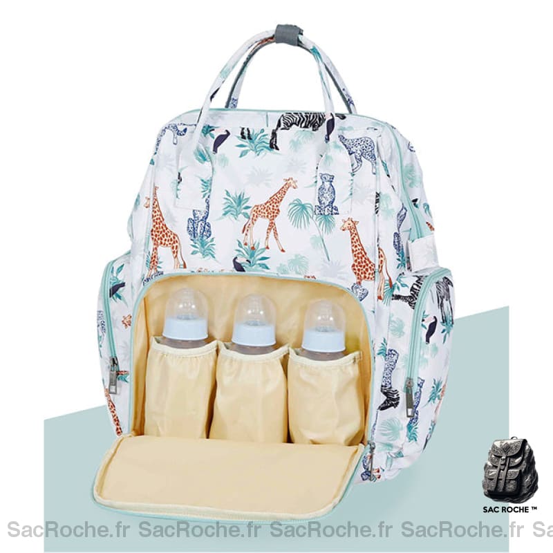 Sac À Langer Grande Capacité - Imprimé Animaux Langer