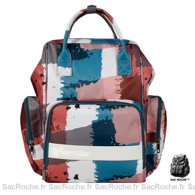 Sac À Langer Grande Capacité - Imprimé Animaux Peinture Langer