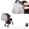 Sac À Langer Gris Pour Bébé Dos