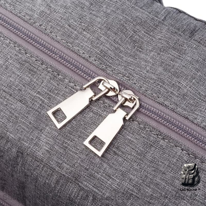 Sac À Langer Gris Pour Bébé Dos