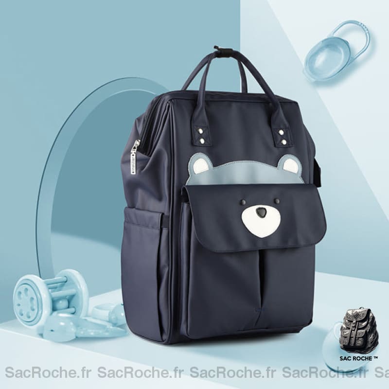 Sac À Langer Imperméable Animaux - Fonctionnel Bleu Langer