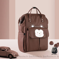 Sac à Langer Imperméable Animaux - Fonctionnel - modèle Marron - Sac Roche ™