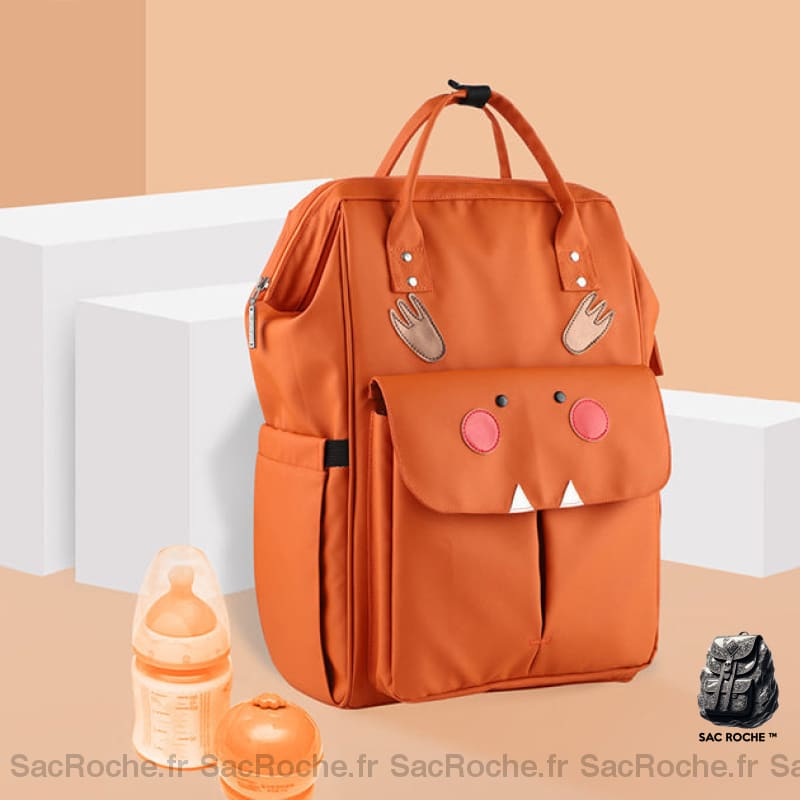 Sac À Langer Imperméable Animaux - Fonctionnel Orange Langer