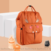 Sac à Langer Imperméable Animaux - Fonctionnel - modèle Orange - Sac Roche ™