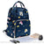 Sac à Langer Licorne - Poche Biberon - modèle Bleu marine - Sac Roche ™